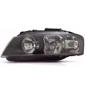 Farol Audi A3 2006 A 2008 Elétrico S/ Xênon Mascara Negra Lado Esquerdo