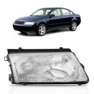 Farol Passat 97 1998 1999 2000 Eletrico C/auxiliar 1ª Linha - Direito/passageiro