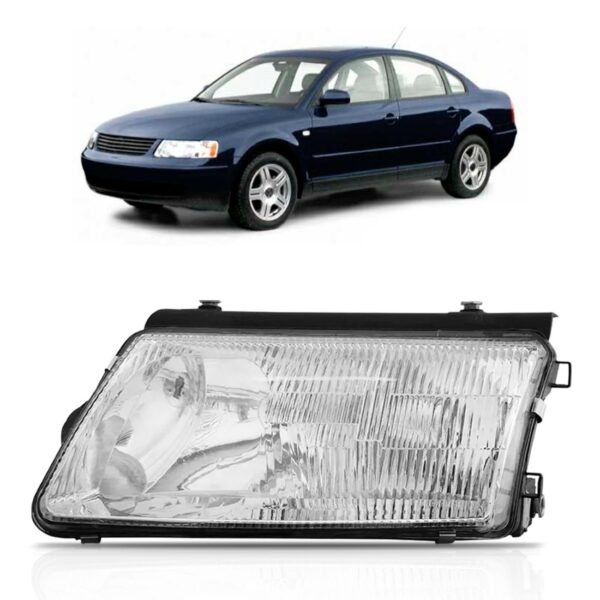 Farol Passat 97 1998 1999 2000 Eletrico C/auxiliar 1ª Linha - Esquerdo/motorista