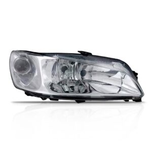Farol Peugeot 306 1999 A 2003 Foco Duplo Com Mascara Cromada Lado Direito