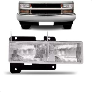 Farol Para Silverado 97 98 99 00 01 02 03 04 1a Linha Direito/passageiro