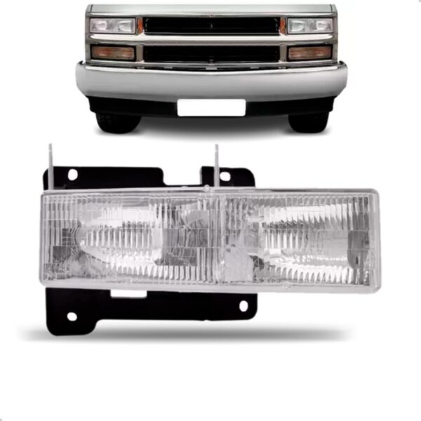 Farol Para Silverado 97 98 99 00 01 02 03 04 1a Linha Direito/passageiro