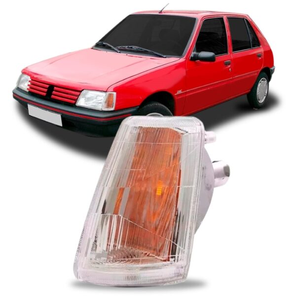 Pisca Seta Peugeot 205 1990 1991 92 1993 1994 Sedan Cristal Lado Esquerdo