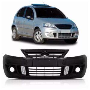 Parachoque Dianteiro C3 2009 A 2012 C/furo 1a Linha Preto