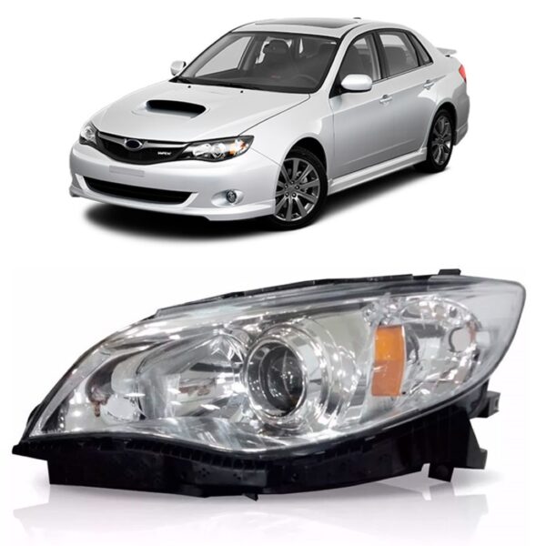 Farol Subaru Impreza 2008 2009 2010 2011 Cromado 1ª Linha - Esquerdo/motorista