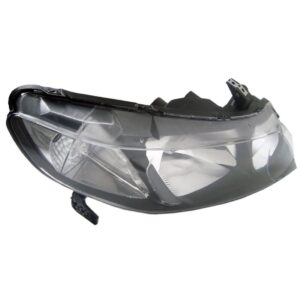 Farol New Civic 07 08 09 10 11 Mascara Negra 1ª Linha - Direito/passageiro