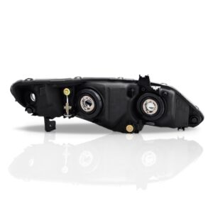 Farol New Civic 07 08 09 10 11 Mascara Negra 1ª Linha Esquerdo/motorista