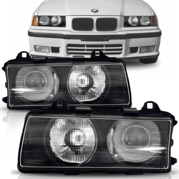 Farol Bmw Série 3 91 92 93 A 96 97 98 S/ Mamica Zkw 1ª Linha Direito - Passageiro