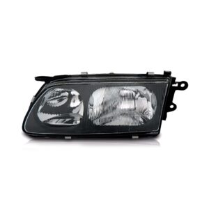 Farol Dianteiro Para Mazda 626 98 A 00 Lente Lisa 1ª Linha Esquerdo/motorista