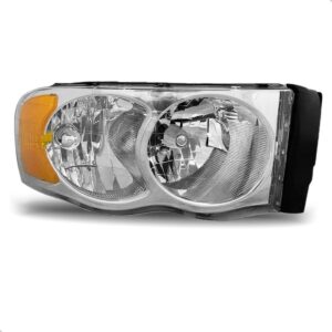 Farol Para Dodge Ram 2004 2005 Cromado 1ª Linha Direito/passageiro