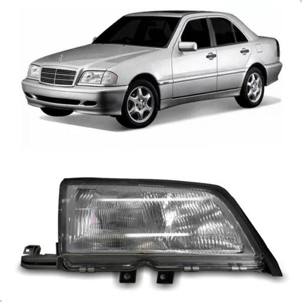 Farol Para Mercedes C220 1997 1998 1999 2000 1ª Linha Direito/passageiro