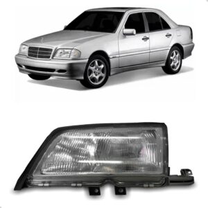 Farol Para Mercedes C220 1997 1998 1999 2000 1ª Linha Esquerdo/motorista