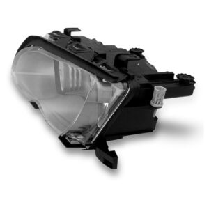 Farol Bmw Série3 1999 2000 2001 Máscara Cinza Lente Acrílico Lado Esquerdo