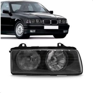 Farol C/ Mamica Bmw Serie 3 91 92 93 94 95 96 97 98 1ª Linha Direito/passageiro