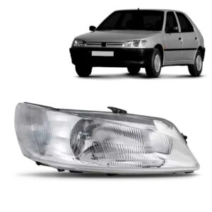 Farol Peugeot 306 1997 A 1998 Foco Duplo S/auxiliar Promoção Lado Direito