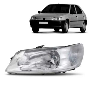 Farol Peugeot 306 1997 A 1998 Foco Duplo S/auxiliar Promoção Lado Esquerdo
