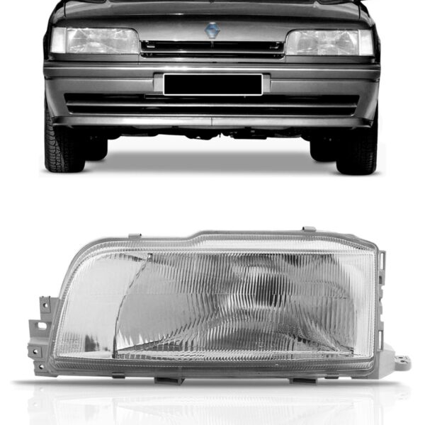Farol Renault 21 Ii 89 90 91 92 93 94 Foco Simples 1ª Linha Esquerdo/motorista
