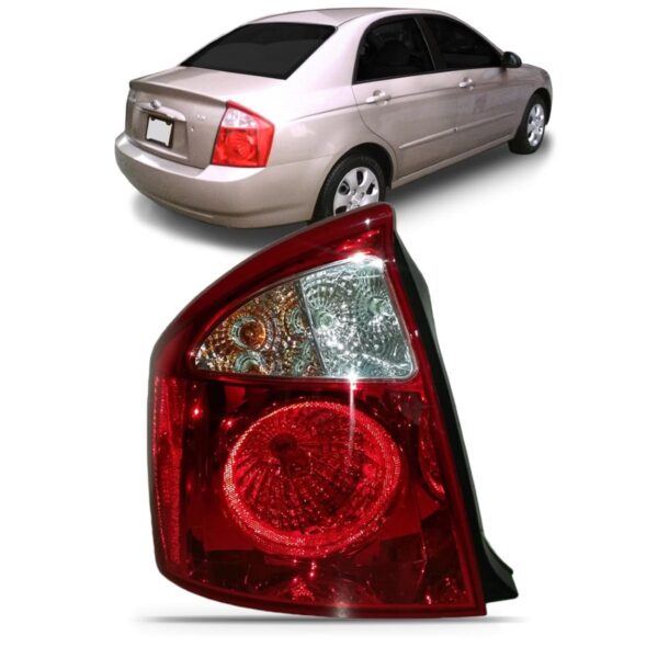 Lanterna Traseira Para Kia Cerato Ano 2005 2006 1ª Linha Esquerdo/motorista Vermelho