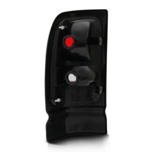 Sinaleira Traseira Para Dodge Ram 1994 A 2001 Moldura Preta Lado Esquerdo