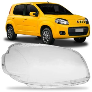 Lente Farol Para Fiat Uno 2011 2012 2013 2014 Lado Direito