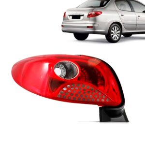 Lanterna Traseira Peugeot 207 08 09 10 Sedan Tela Vermelha Lado Esquerdo