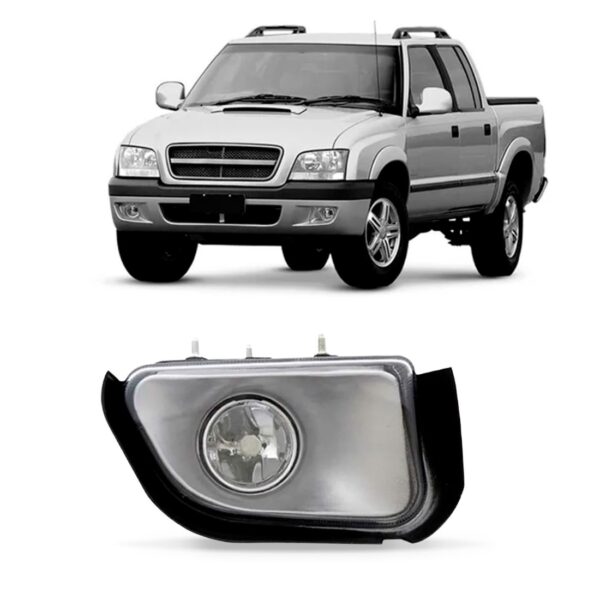 Farol Milha Auxiliar S10 Pit-bull 01/11 Lente Vidro 1ª Linha Direita