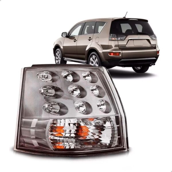 Lanterna Traseira Outlander 2007 A 2012 Canto Com Led Lado Esquerdo