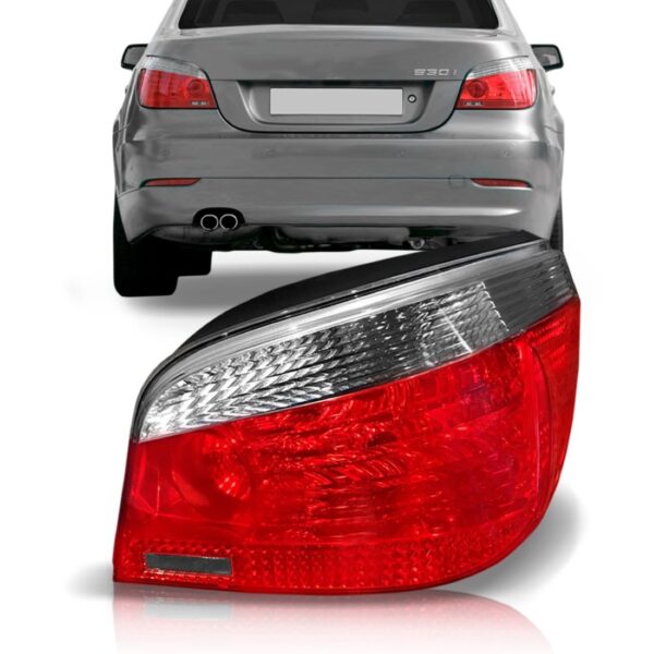 Lanterna Traseira Bicolor Bmw Sedan Serie 5 2004 2005 2006 Lado Direito