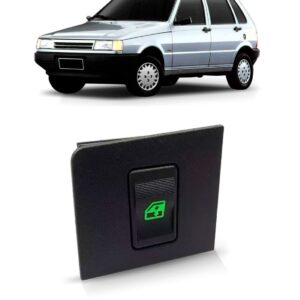 Interruptor Vidro Eletrico Uno 1991 92 93 A 2003 Ld Verde
