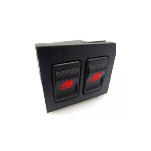 Interruptor Vidro Dianteiro Uno 1991 A 2003 Le Led Vermelho
