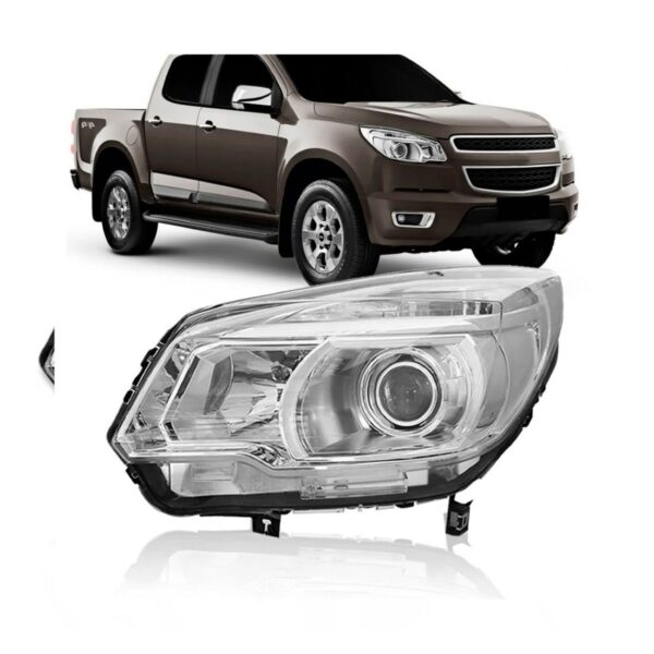 Farol S10 2012 13 2014 15 16 Eletrico Com Projetor 1ª Linha Esquerdo/motorista