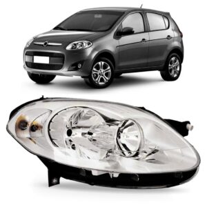 Farol Palio 2012 A 2016 Cromado 1ª Linha - Direito/passageiro