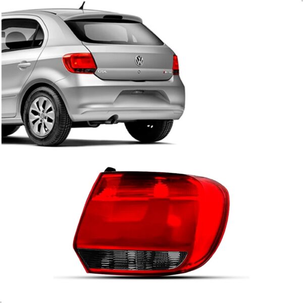 Lanterna Traseira Gol G6 2013 2014 A 2016 Fumê 1ª Linha Direito/passageiro Vermelho