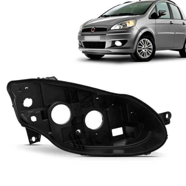 Carcaça Farol Idea 2011 2012 2013 2014 Lado Direito