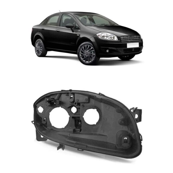 Carcaça Farol Linea 2008 2009 2010 2011 2012 Lado Direito