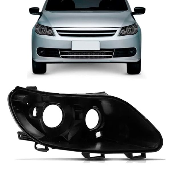 Carcaça Farol Gol Gv 2009 2010 2011 2012 Foco Duplo Lado Esquerdo