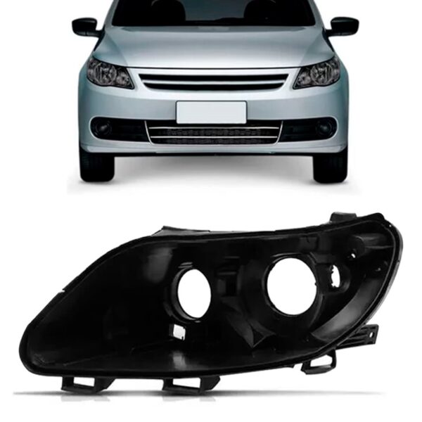 Carcaça Farol Gol Gv 2009 2010 2011 2012 Foco Duplo Lado Direito