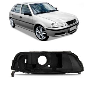 Carcaça Farol Gol G3 1999 2000 2001 2002 2003 Foco Simples Lado Direito