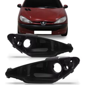 Carcaça De Farol Peugeot 206 2004 2005 06 07 08 09 2010 2011 Lado Esquerdo