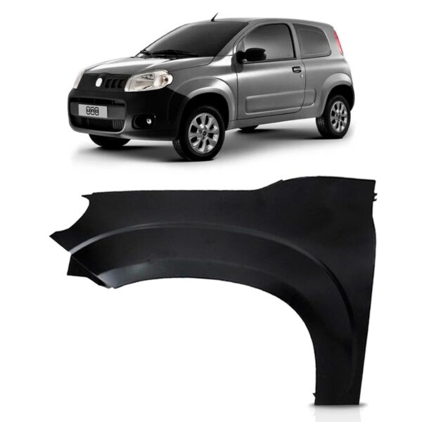 Paralama Fiorino Uno Vivace 2011 A 2014 Sem Furo Moldura Lado Esquerdo