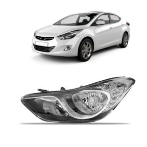 Farol Elantra 2011 A 2015 Manual/elétrico 1ª Linha Esquerdo/motorista