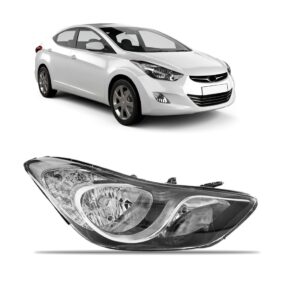 Farol Elantra 2011 A 2015 Manual/elétrico 1ª Linha - Direito/passageiro