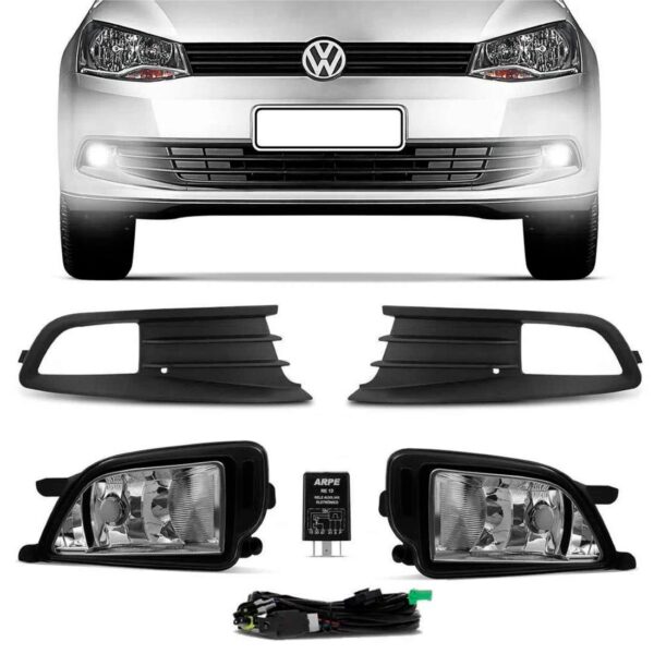Kit Farol Milha Auxiliar Gol G6 2013 A 2016 C/botao S/tela