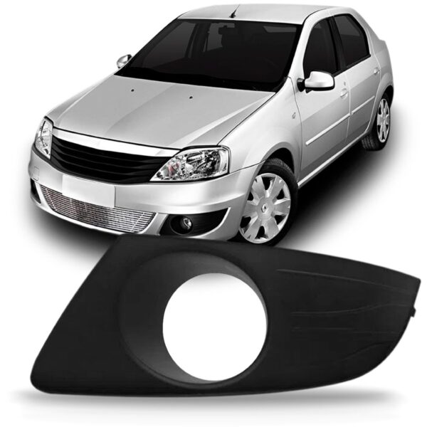 Moldura Milha Logan 2010 2011 2012 2013 Com Furo Lado Esquerdo