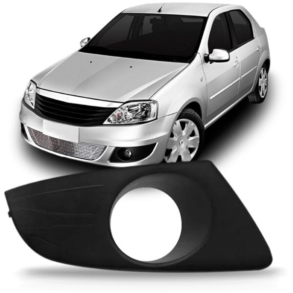 Moldura Milha Logan 2010 2011 2012 2013 Com Furo Lado Direito