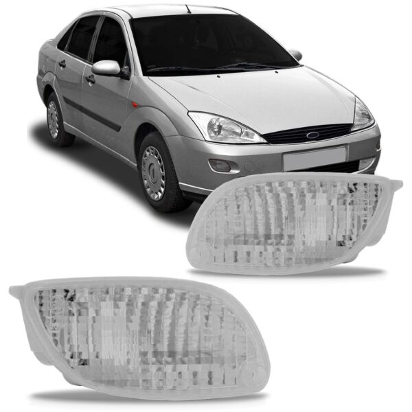 Jogo Sinaleira Parachoque Focus 1998 99/01 02 2003 Cristal