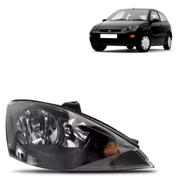 Farol Focus 04 05 2006 07 08 Eletrico Mascara Negra 1ª Linha Direito/passageiro