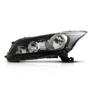Farol Para Accord 08 09 10 2011 2012 Mascara Negra 1ª Linha Esquerdo/motorista