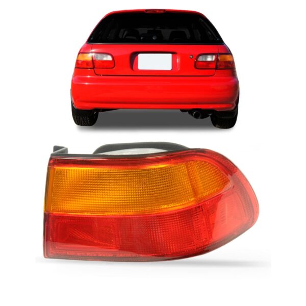 Lanterna Traseira Civic Hatch 1992 1993 1994 1995 Canto Lado Direito