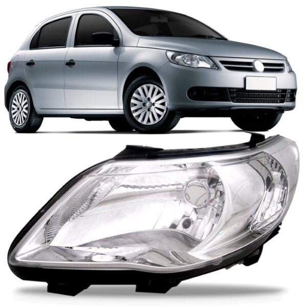 Farol Gol G5 2009 2010 2011 2012 Foco Simples Mega Desconto Lado Esquerdo